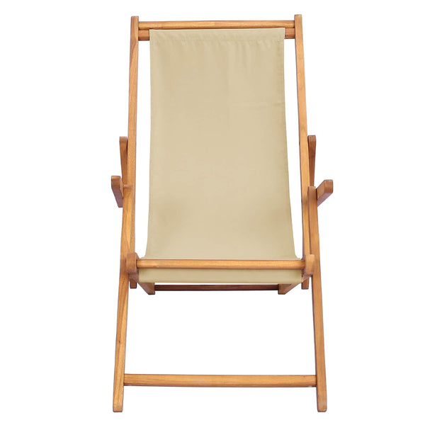 Rantatuoli Beige Tiikkipuu