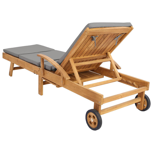 Aurinkotuoli Tyynyllä 100% polyesteria, vankka teak