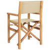 Ruokatuoli Ruskea ja beige 56 x 54 x 87 cm Tiikkipuu