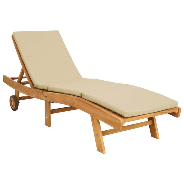 Aurinkotuoli Polyesteri Ruskea ja beige