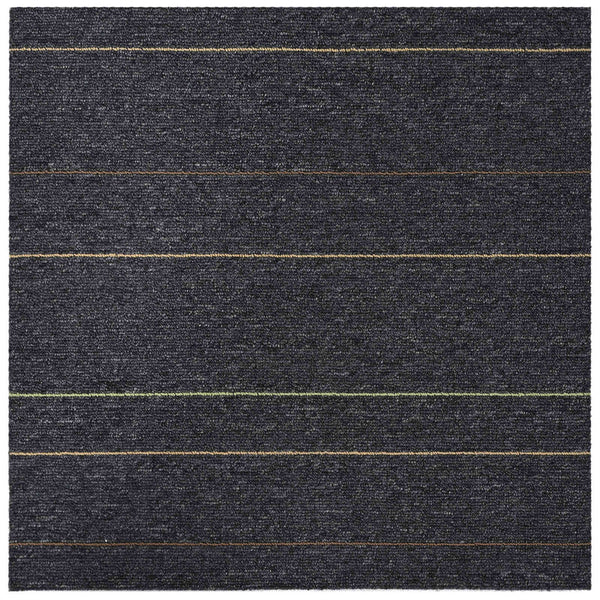 Matto laatta Tummanharmaa raidoilla 50 x 50 cm 20 kpl