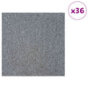 Matto laatta Vaaleanharmaa 50 x 50 cm 36 kpl PP ja Bitumi