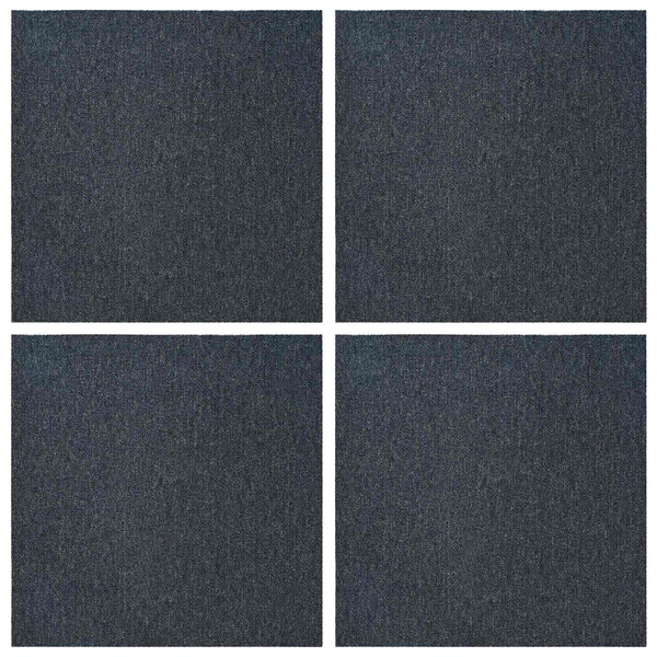 Matto laatta Siniharmaa 50 x 50 cm 4 kpl PP ja Bitumi