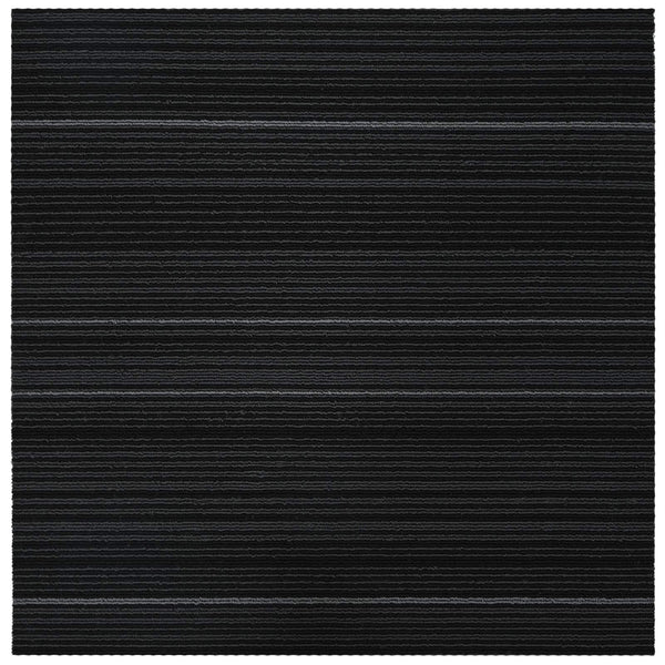 Matto laatta Raidallinen Tummanharmaa 50 x 50 cm 4 kpl