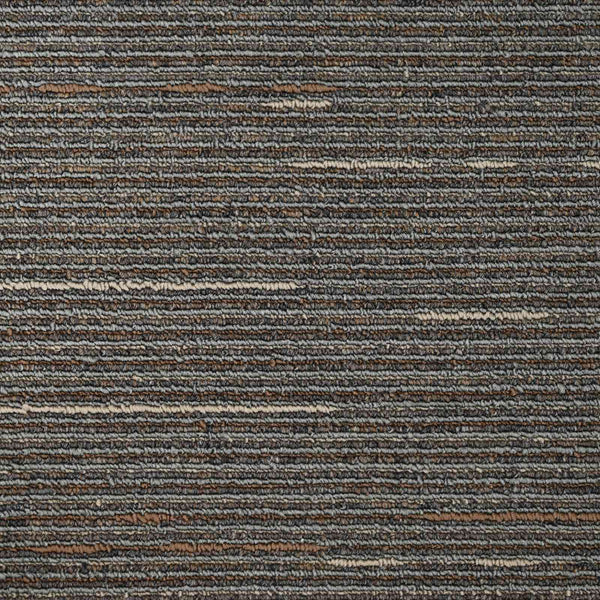 Matto laatta Raidallinen Tumma Ruskea 50 x 50 cm 4 kpl