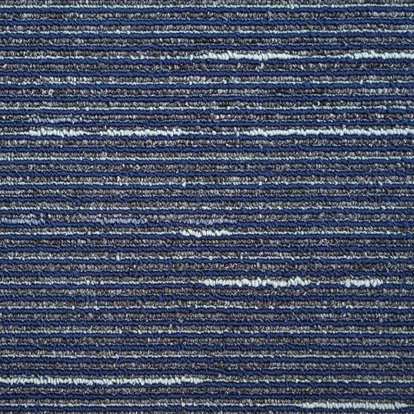 Matto laatta Raidallinen Sininen 50 x 50 cm 20 kpl PP ja Bitumi