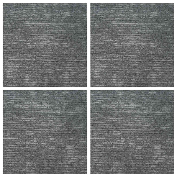 Matto laatta Kivi Harmaa 50 x 50 cm 4 kpl PP ja Bitumi