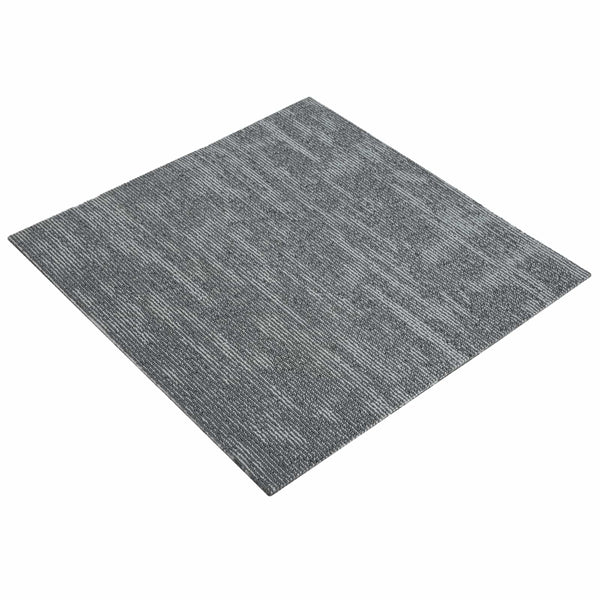 Matto laatta Betoninharmaa 50 x 50 cm 4 kpl PP ja Bitumi