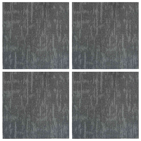 Matto laatta Betoninharmaa 50 x 50 cm 4 kpl PP ja Bitumi