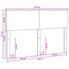 Luonnonreunainen sängynpääty ROSTOCK Luonnollinen 135 cm