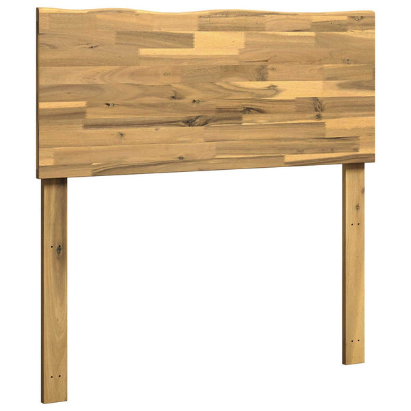 Luonnonreunainen sängynpääty ROSTOCK valkoinen 75 cm