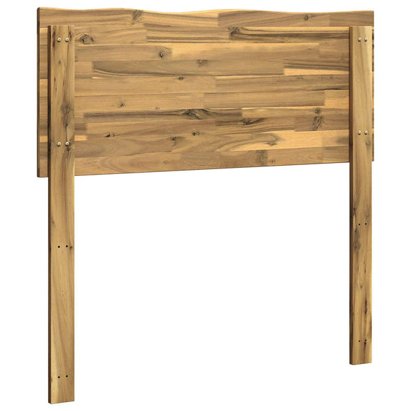 Luonnonreunainen sängynpääty ROSTOCK valkoinen 75 cm