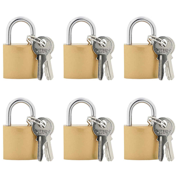 U-lukko avaimilla 6 pcs Messinki Rauta