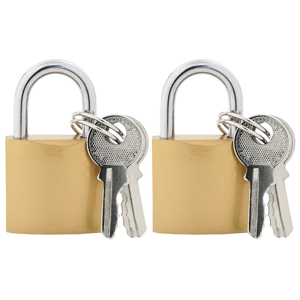 U-lukko avaimilla 2 pcs Messinki Rauta