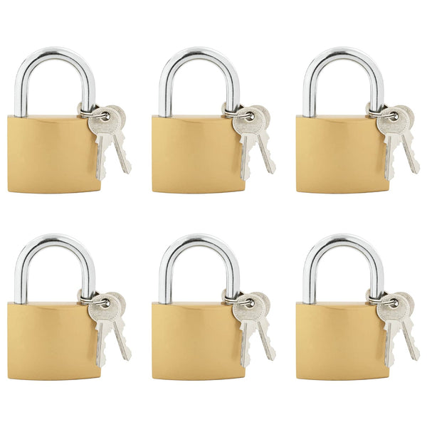 U-lukko avaimilla 6 pcs Messinki Rauta