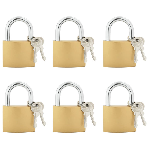 U-lukko avaimilla 6 pcs Messinki Rauta