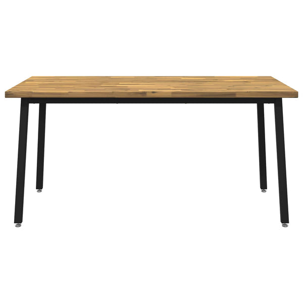 Neliönmuotoinen ruokapöytä 160 x 70 x 75 cm Tiheä akasiapuu