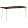 Neliönmuotoinen ruokapöytä 160 x 80 x 75 cm Tiheä akasiapuu