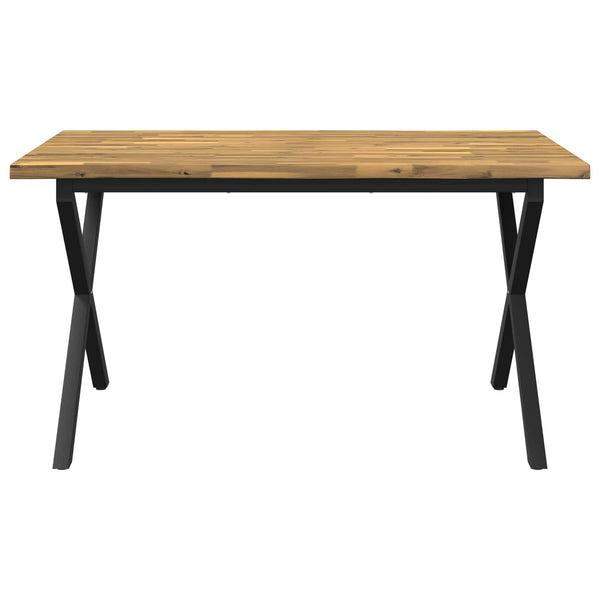 Elävä Reunakynttiläruokapöytä 140 x 70 x 75 cm Tiheä akasiapuu