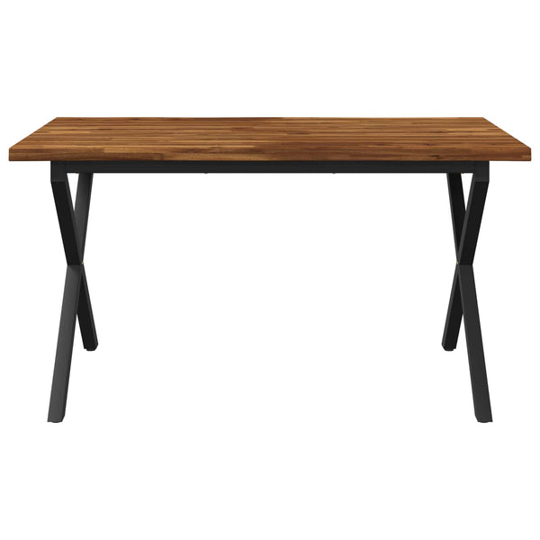 Elävä Reunakynttiläruokapöytä 140 x 80 x 75 cm Tiheä akasiapuu