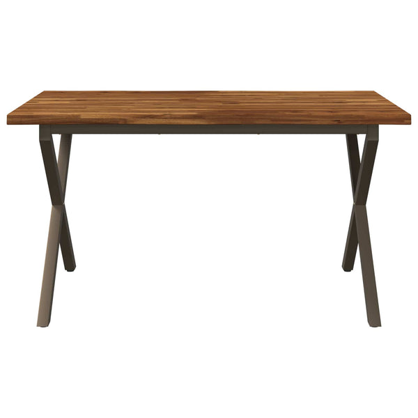 Elävä Reunakynttiläruokapöytä 140 x 80 x 75 cm Tiheä akasiapuu
