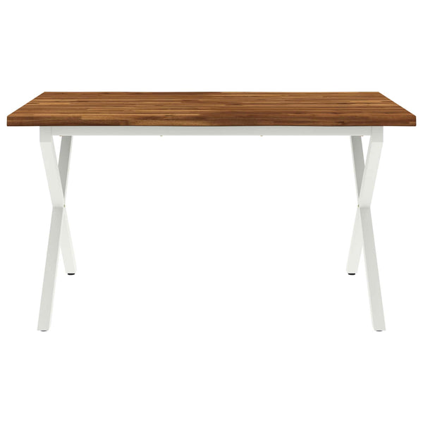 Elävä Reunakynttiläruokapöytä 140 x 80 x 75 cm Tiheä akasiapuu