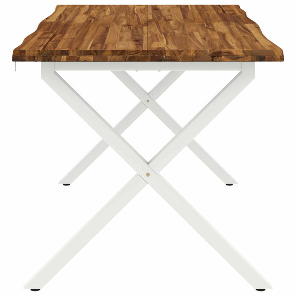 Elävä Reunakynttiläruokapöytä 140 x 80 x 75 cm Tiheä akasiapuu