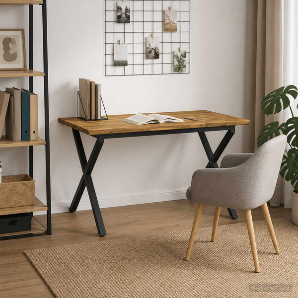 Elävä Reunakynttiläruokapöytä 140 x 70 x 75 cm Tiheä akasiapuu