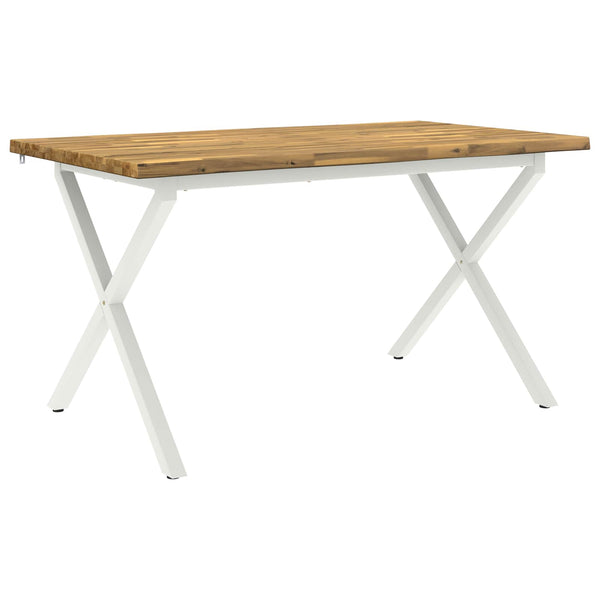 Elävä Reunakynttiläruokapöytä 140 x 80 x 75 cm Tiheä akasiapuu