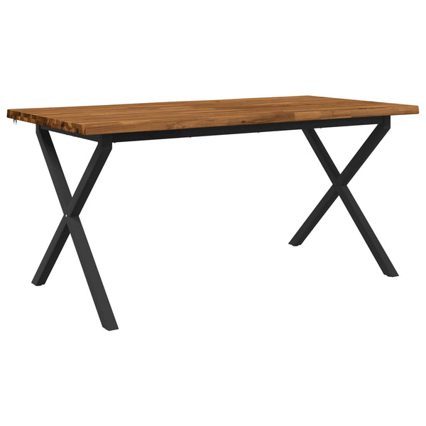 Elävä Reunakynttiläruokapöytä 140 x 90 x 75 cm Tiheä akasiapuu