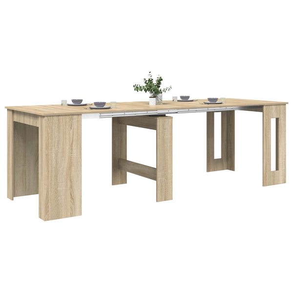 Ruokailupöytä 240 x 85 x 75 cm Tekninen puu Sonoma-tammi
