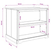 Keittiösaari Setti Hunajavaha 112 x 77 x 91,5 cm Massiivipine