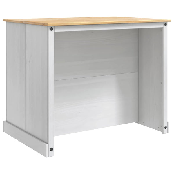 Keittiösaari Setti Valkoinen ja hunajavaha 112 x 77 x 91,5 cm