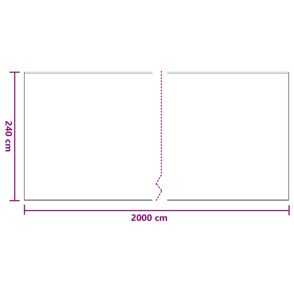 Pölysuojus liimateipillä 6 kpl Läpinäkyvä 240 x 2000 cm HDPE