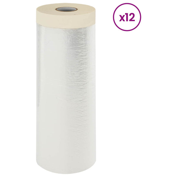 Pölylakana liimalla 12 kpl Läpinäkyvä 240 x 2000 cm HDPE
