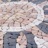 Mosaiikkilaattat Aurinkokuviolla Monivärinen 120 x 120 cm
