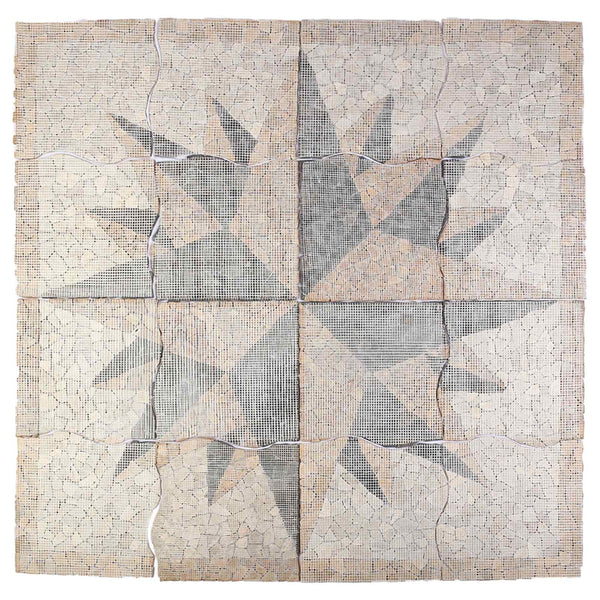 Mosaiikkilaatat tuulen kuvio Monivärinen 120 x 120 cm Marmori