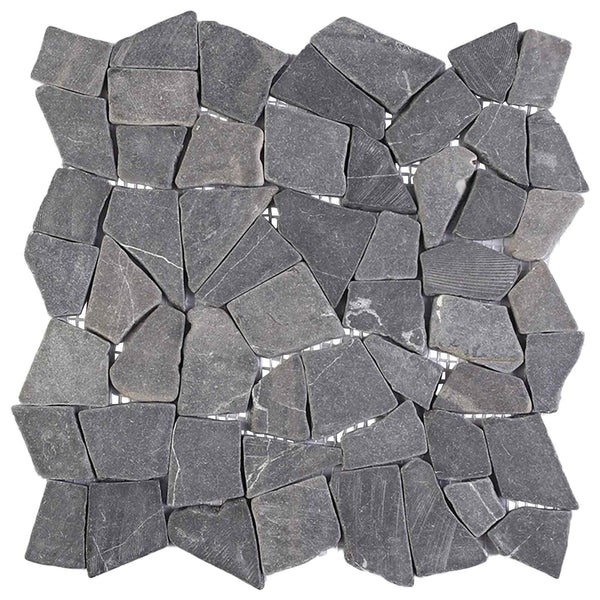 Mosaiikkilaatat Tummanharmaa 30 x 30 cm Marmori