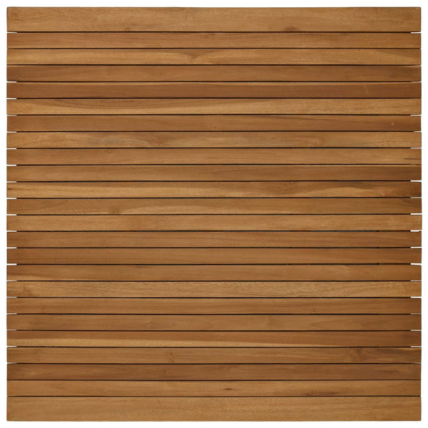 Pöytälevy 90 x 90 x 3,5 cm Neliö Tiikkipuu Luonnollinen