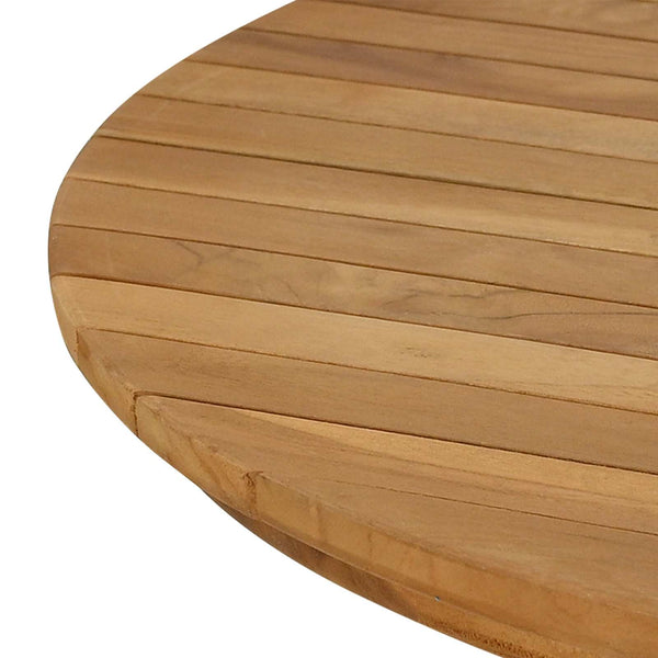 Pöytälevy Ø 80 x 3,5 Pyöreä Tiikkipuu Luonnollinen