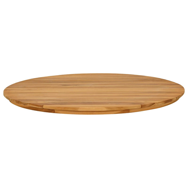 Pöytälevy Ø 80 x 3,5 Pyöreä Tiikkipuu Luonnollinen