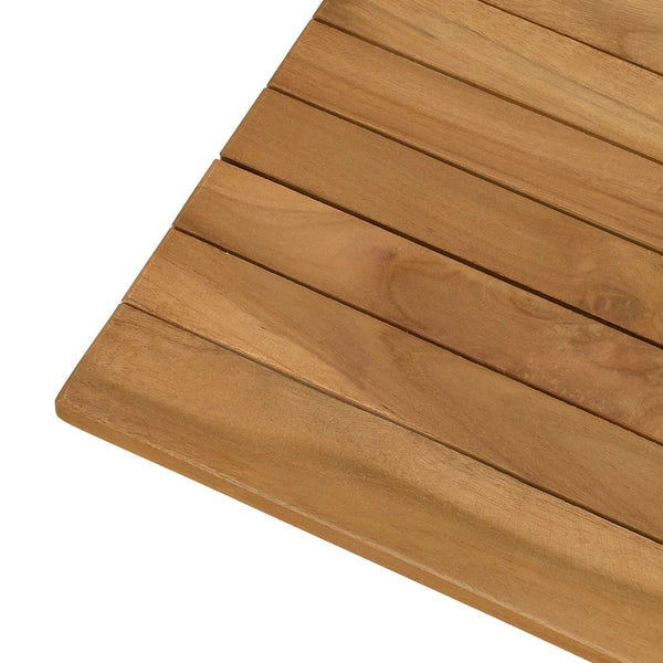 Pöytälevy 100 x 50 x 3,5 cm Suorakaide Tiikkipuu Luonnollinen