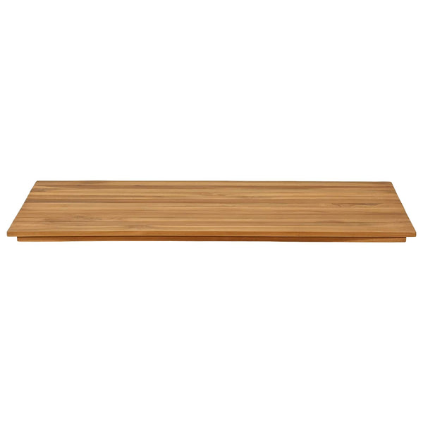 Pöytälevy 100 x 50 x 3,5 cm Suorakaide Tiikkipuu Luonnollinen