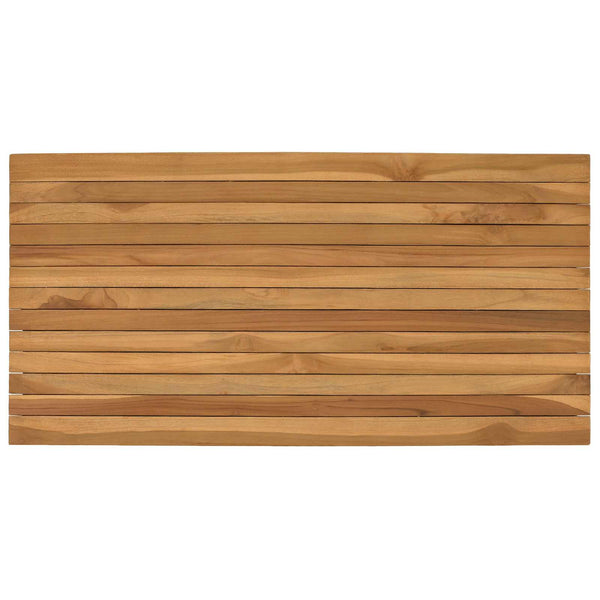 Pöytälevy 100 x 50 x 3,5 cm Suorakaide Tiikkipuu Luonnollinen