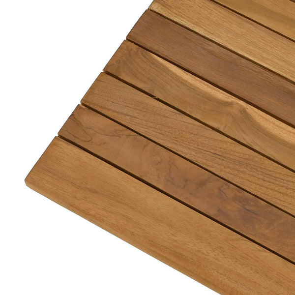 Pöytälevy 110 x 55 x 3,5 cm Suorakaide Tiikkipuu Luonnollinen