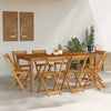 Ulko Bistro Tuolit 8 pcs Luonnollinen 40 x 53 x 80 cm