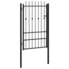 Aitausportti ASTEN 100 x 150 cm Metalli Musta Lukittava