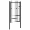 Aitausportti ASTEN 100 x 175 cm Metalli Musta Lukittava