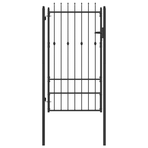 Aitausportti ASTEN 100 x 175 cm Metalli Musta Lukittava