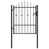 Aitausportti ASTEN 100 x 125 cm Metalli Musta Lukittava